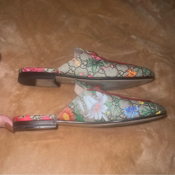 ♥️🩷♥️ Authentic- Gucci Horsebit mules size 37.5 - Picture 14 of 16